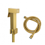 Aqua Brushed Gold Square Toilet Bidet